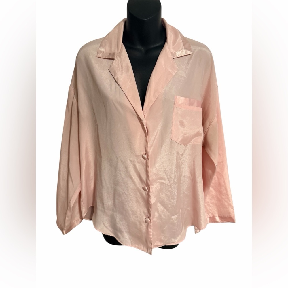 Vintage Victoria's Secret Light Pink Pajama Top